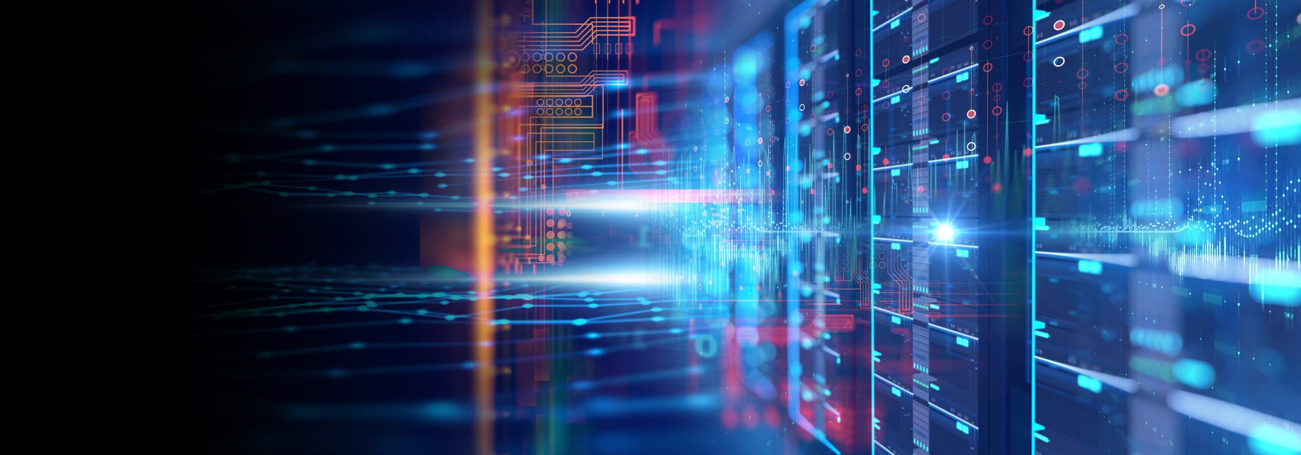 server room and data storage center representing data backup and recovery services
