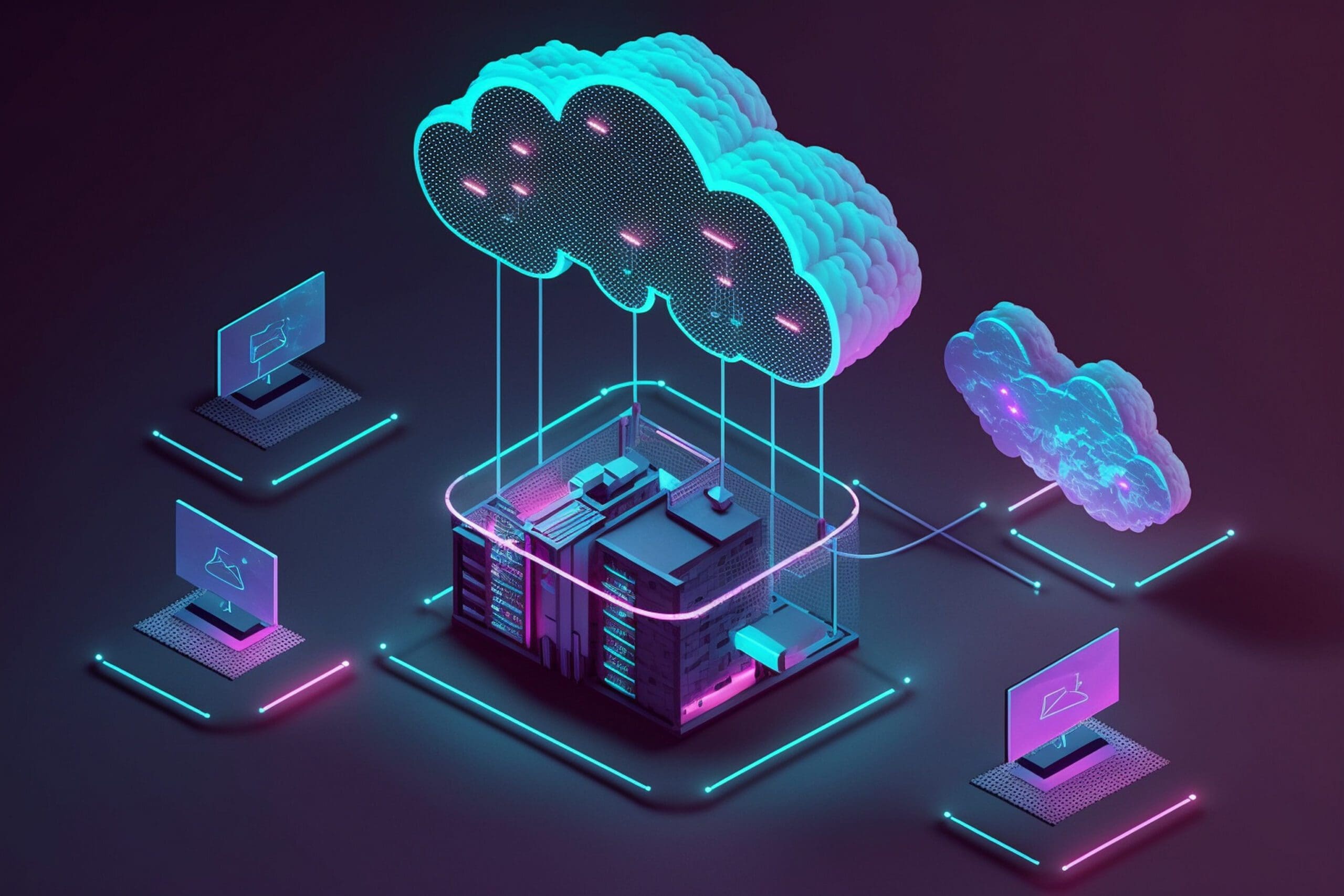 A representation of what cloud migration might look like.