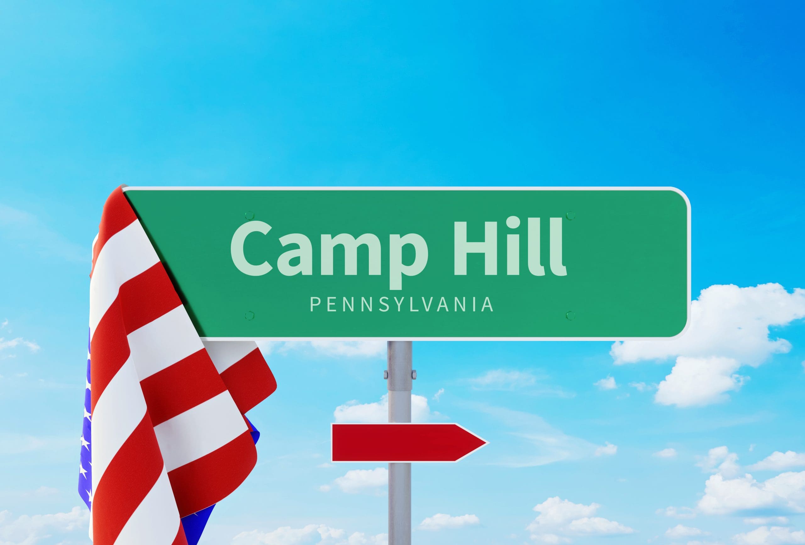 camp hill pa road sign