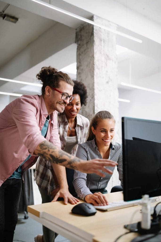 office workers collaborating