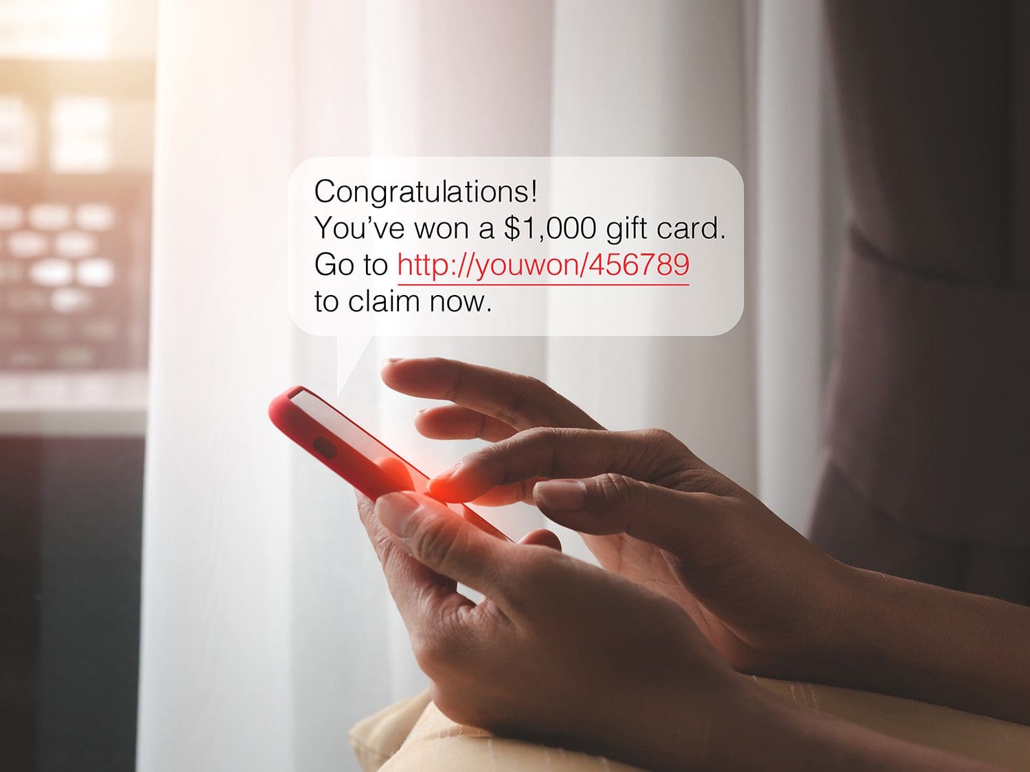 an example of a phishing text