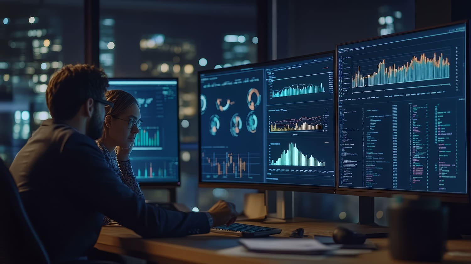An internal IT staff member with a co-managed IT working together.