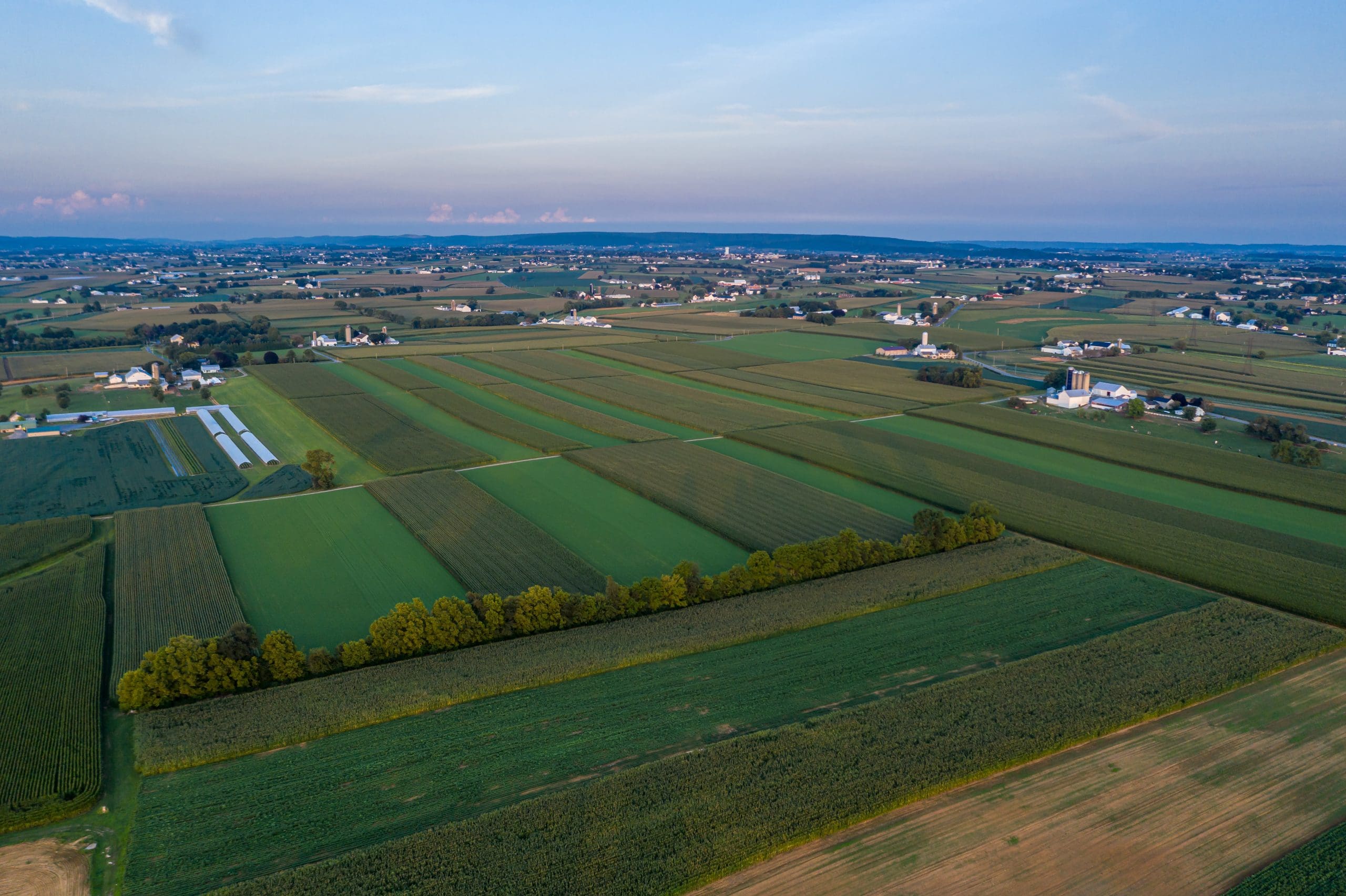 Evening Light in New Holland in Lancaster County Pennsylvania
