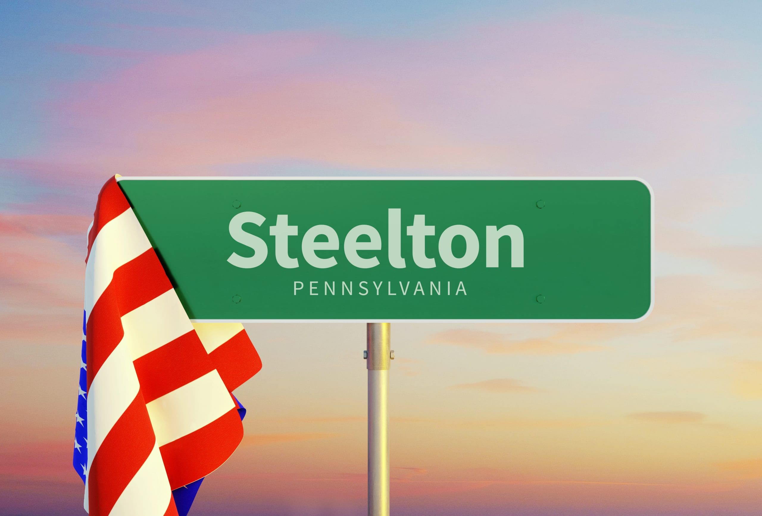 Steelton Pennsylvania Town Sign
