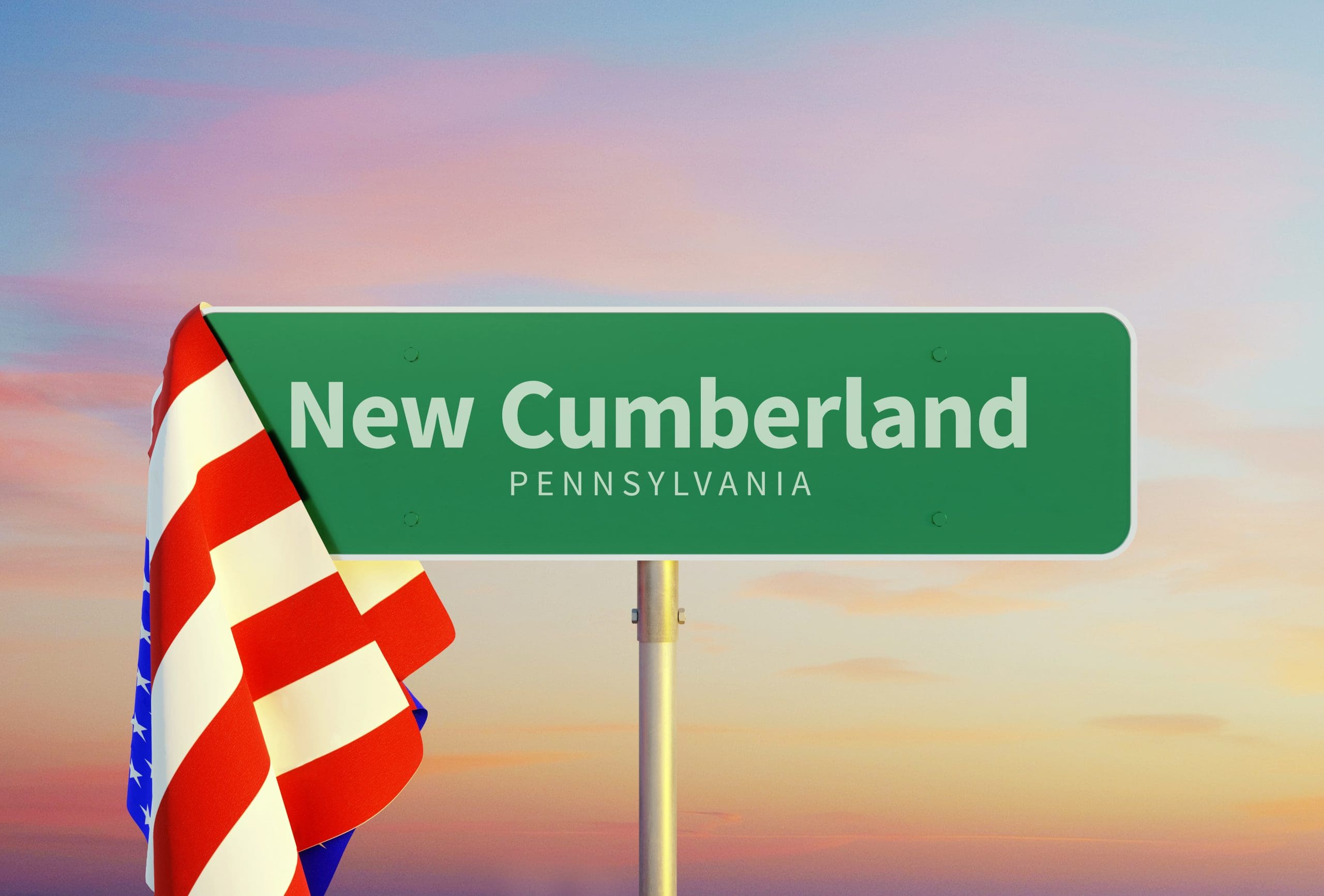 New Cumberland, PA street sign